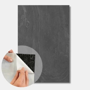 Självhäftande skifferfanér Black Slate 122x61x0,2 cm