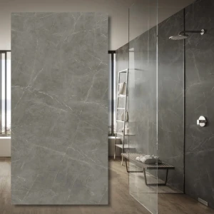 Grey Stone Silk – sintrad kvartsplatta 320x160x0,6 cm