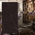 Nero Marquina Polerad – sintrad kvartsplatta 324x162x1,2 cm