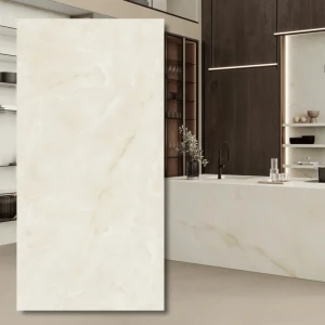 Spiek kwarcowy Onyx White Polerowany 324x162x1,2 cm