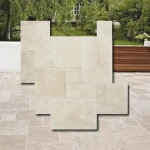Travertin Light tumlad French Pattern 12 mm (romersk sats) 0,742 m²