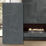 Soapstone Dark Hamrad sintrad kvarts 324x162x2 cm