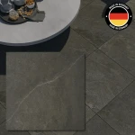 Klinkerplatta Klif Anthracit 60x60 cm, 0,8 cm