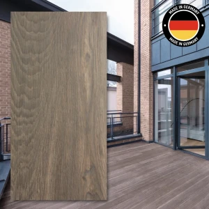 Monreal Brown 120x40x2 cm – trälook terrassplatta 20 mm