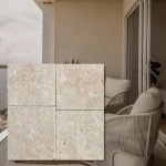 Travertin Blend Mix tumlad 15,25x15,25x3 cm