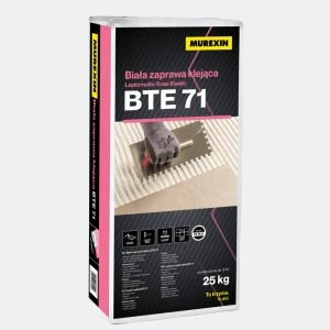 BTE 71 Vit elastisk kakel- och stenlim (Trass)