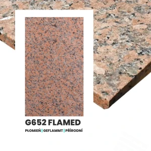 Provbit Granit Maple Red G562 (flammad)