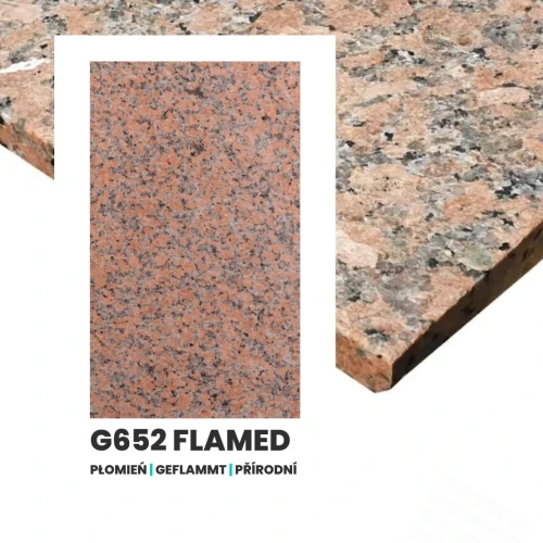 Próbka Granit Maple Red G562 Płomieniowana