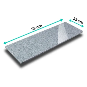 Parapet granitowy szary polerowany G603 92x33x2 cm