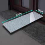 Fönsterbänk i granit G603 New, polerad 182×33×2 cm – ljusgrå