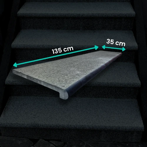 Stopnica Płomieniowana G690 Bazalt Bullnose 135x35x2+2 (2).webp