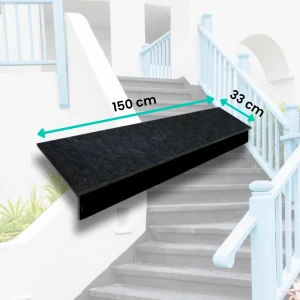 Trapppaket Basalt G690 Basalt Black 150x33x2 / 150x15x2