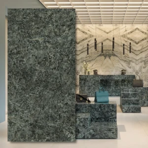 Marazzi The Top Quarzo Bluegrey Lux — sintrad kvartsplatta 12 mm, 324x162 cm