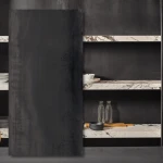 Sinterad kvartsplatta The Top Marazzi Iron Dark 12 mm 162x324 cm