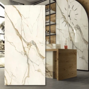 Atlas Plan Calacatta Imperiale – sintrad kvartsplatta 324x159x2 cm