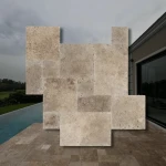 Travertin Noce 12 mm – French Pattern (romersk sats) 1 set = 0,742 m²