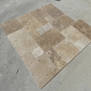 Trawertyn Noce French Pattern 12mm 1kpl= 0,742m2 | Komplet Rzymski