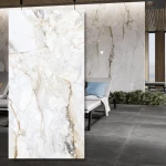 Pisa Golden White Lux — Calacatta Oro 260x120x0,6 cm