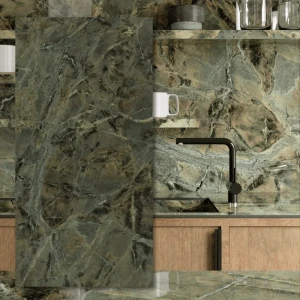 Grande Marazzi Verde Borgogna Matt 320x160x0,6 cm — sintrad kvartsplatta