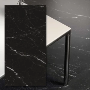 Spiek kwarcowy Grande Marazzi Elegant Black Lux 320x160x0,6 cm