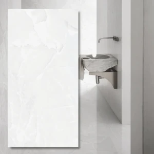 Grande Marazzi Onice Bianco — sinterad kvartsplatta, polerad 278×120×0,6 cm