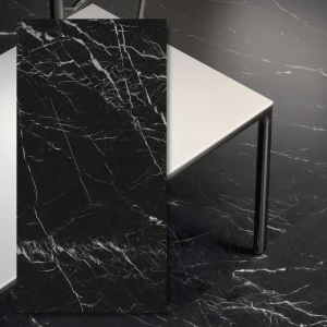 Spiek kwarcowy 6mm Grande Marazzi Elegant Black Matt 320x160x0,6 cm