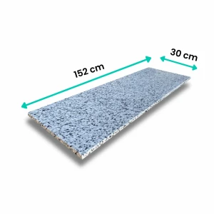 Parapet granitowy polerowany New Bianco 152x30x2 cm