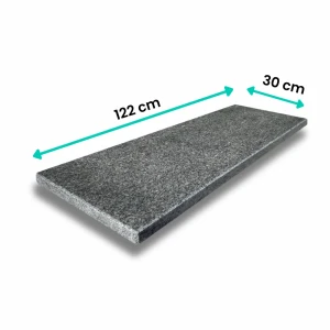 Parapet granitowy polerowany Oxford 122x30x2 cm