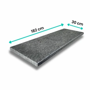 Parapet granitowy polerowany Oxford 182x30x2 cm