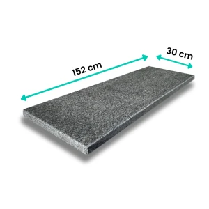 Parapet granitowy polerowany Oxford 152x30x2 cm