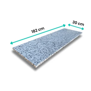 Parapet granitowy polerowany New Bianco 182x30x2 cm