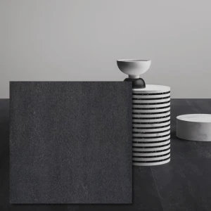 Neo Black Klinker 60x60 cm, 0,8 cm – Matt svart