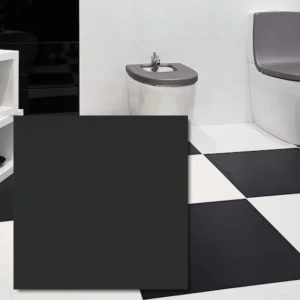 Black Pure Klinker 60x60x0,8 cm – matt svart