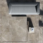 Royal Stone Palladium Grey 100x100 cm – tunn klinker 0,6 cm