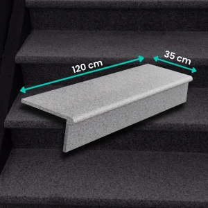 Trappstegspaket Granit G664 Bullnose 120x35x2 / 120x15x2