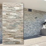 Stackstone Beige Slate kvartsit 10x36 – dekorativ fasad- och väggsten
