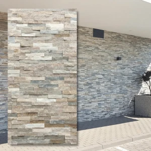 Stackstone Beige Slate kvartsit 10x36 – dekorativ fasad- och väggsten