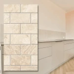 Marmorplatta Coffee White Brick 10x30 cm, 12 mm – Queen Beige
