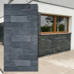 Kvartsit Black Slate 7x50 cm – fasad- och dekorsten (Förbeställning)