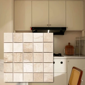 Marmormosaik Queen Beige | Coffee White 30,5x30,5x1 cm