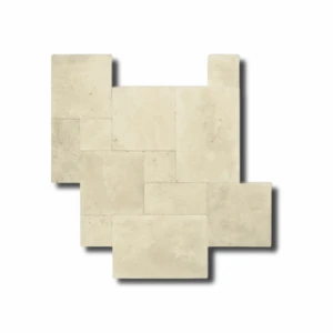 Trawertyn 12mm Light Standard Bębnowany French Pattern 1kpl=0,742m2 | Komplet Rzymski