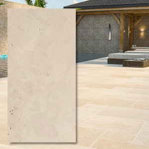 Travertin Light Premium tumlad 40,6x61x1,2 cm – Förbeställning!