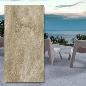 City Quartz Taupe Mega 60x120x2 cm – uteplatta i porslinsklinker