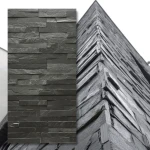 Black Slate Stackstone – dekorativ skiffer 10x36 cm, svart