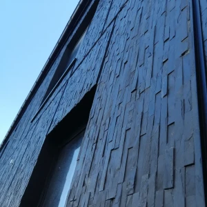 Kamień elewacyjny dekoracyjny łupek czarny 10x36 Black Slate Stackstone 4