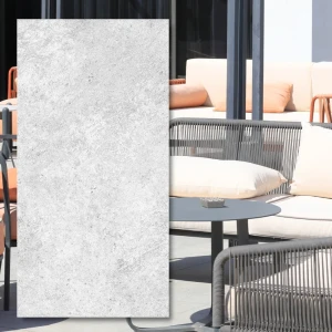Terrassplatta City Quartz Deserto Silver 60x120x2 cm