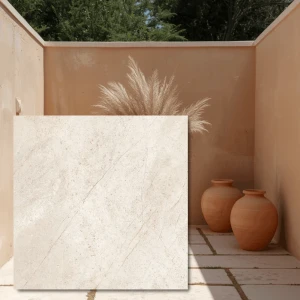 Terrassplatta City Quartz Alberton Crema 60x60x2 cm