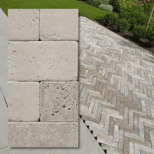 Travertin Light Tumblad 7,5x30,5x1 cm