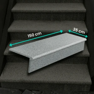 Granit G664 Bullnose Trappsteg Set (Plansteg + Sättsteg) 150x35x2 / 150x15x2 cm