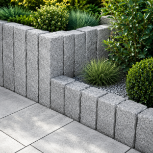 Granitpalisad G603 50x10x10 cm – grå splitfinish